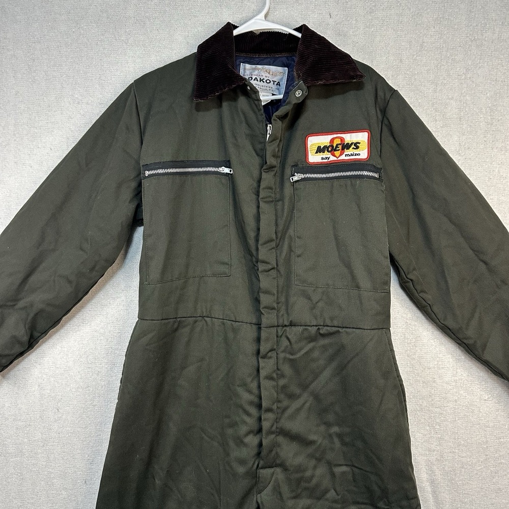 Vtg Outerwear By Dakota Med/Short Men's Coveralls Green Utility Insulated‎